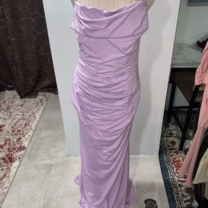 Elegant Lavender Evening Gown